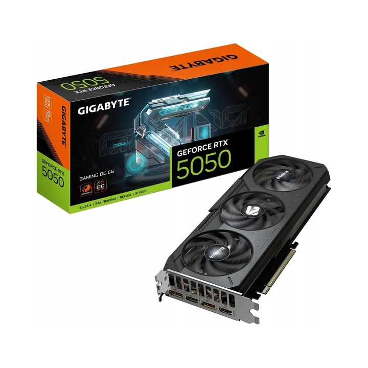 Placa video Gigabyte GeForce RTX 5050 Gaming OC 8GB GDDR6 280mm negru