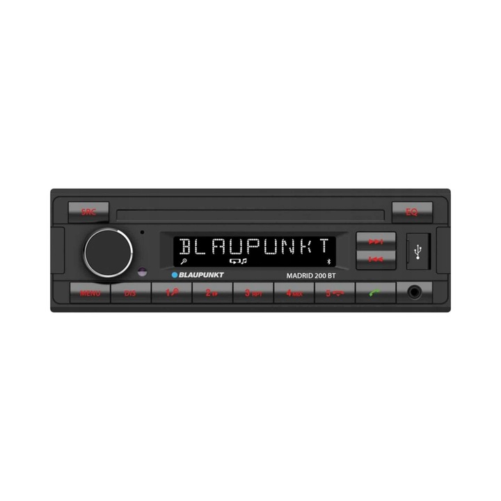 Blaupunkt Madrid 200 BT Bluetooth USB autórádió, fekete, 50x178x97mm