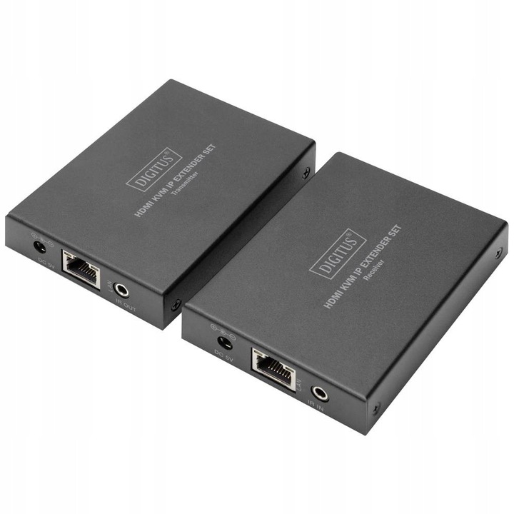 Extender HDMI USB Digitus DS-55507 fekete 9.15x6.7x1.75cm szett