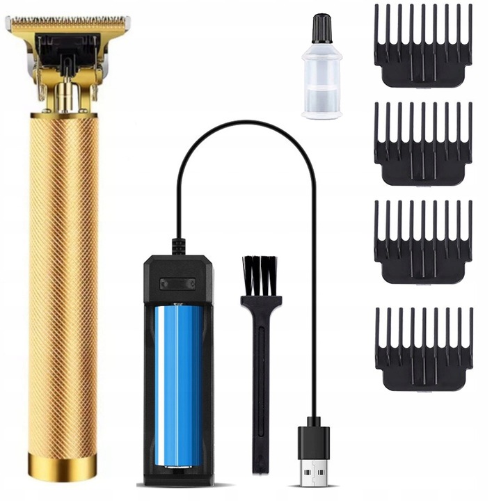 Trimmer R2, 4 tartozék, fekete, kompakt