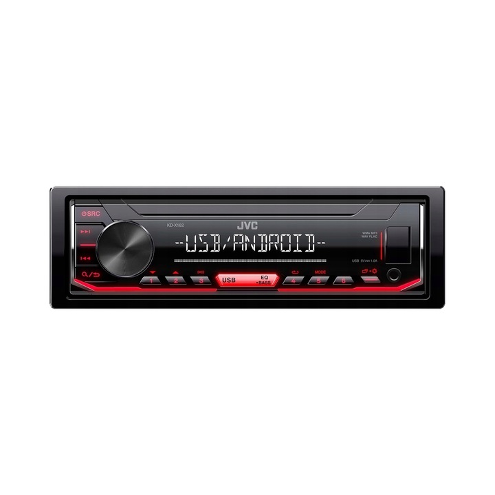 JVC KD-X162 autórádió, 200W, fekete, 18.2x10x5.3cm