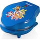 Гофретник Bestron Paw Patrol, мини за гофрети O10 см, незалепващи плочи, автоматичен контрол на температурата, син, 550W