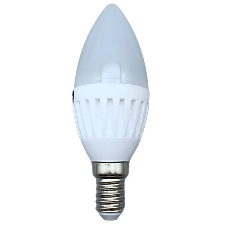 Bec LED E14 C37 10W 6000K kerámia hideg fehér 10 db-os szett