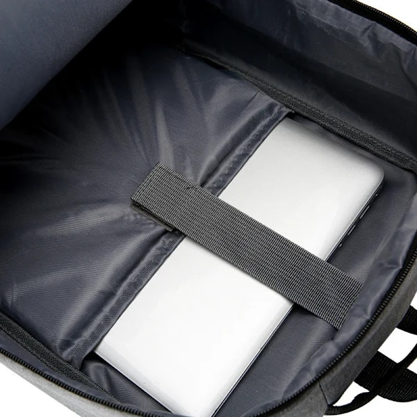 Rucsac laptop 15.6 inch, albastru, 43x31x12cm, capacitate 36-55L, poliester, rezistent la apa