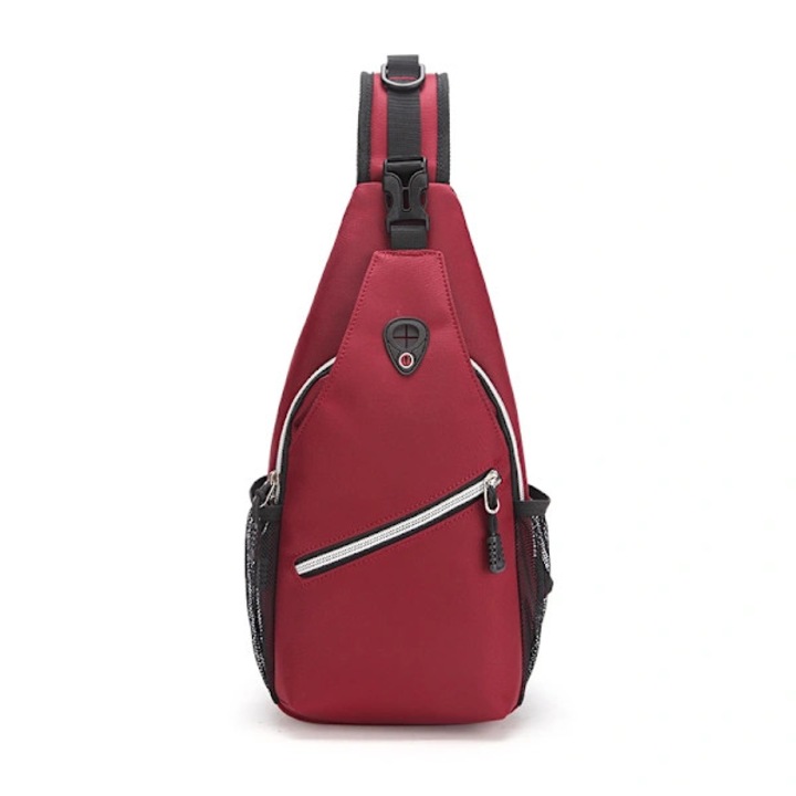 Többfunkciós piros sling hátizsák 15.3x7.5x3.5 inch állítható