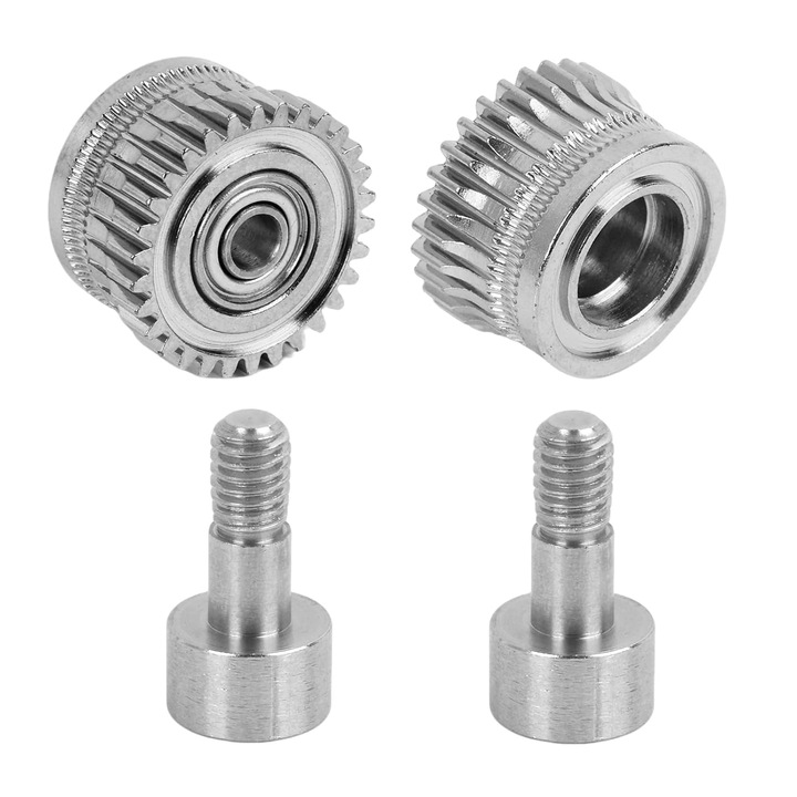 Set 2 roti antrenare extruder aliaj nichelat 16x4.5x5mm pentru imprimante 3D K1 Max K1C K1 Ender 3 V3 V3 Plus