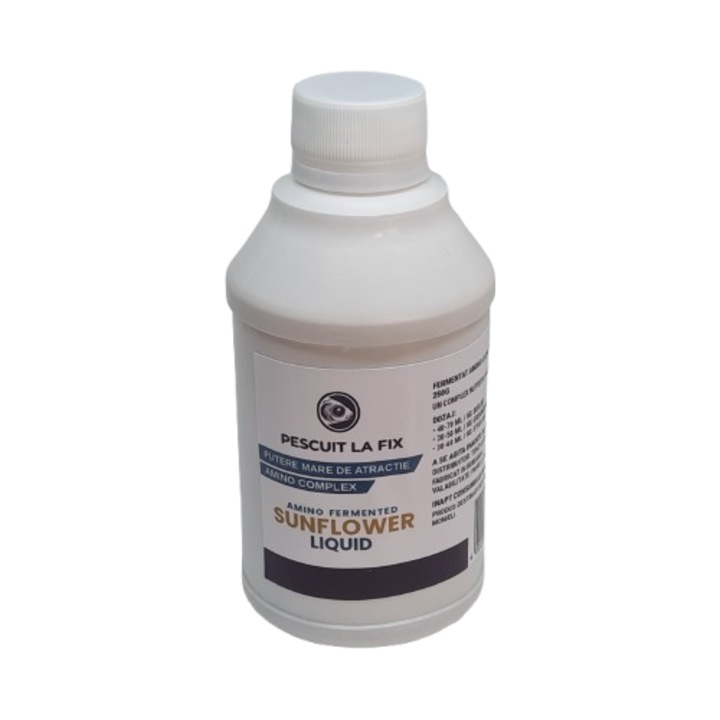 Fermentált Napraforgó Aminosav Folyadék, Fix Horgászathoz, Amino Fermented Sunflower Liquid, Ponty Attraktáns és Adalék, 250g