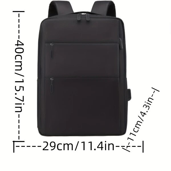 Rucsac laptop cu port USB negru