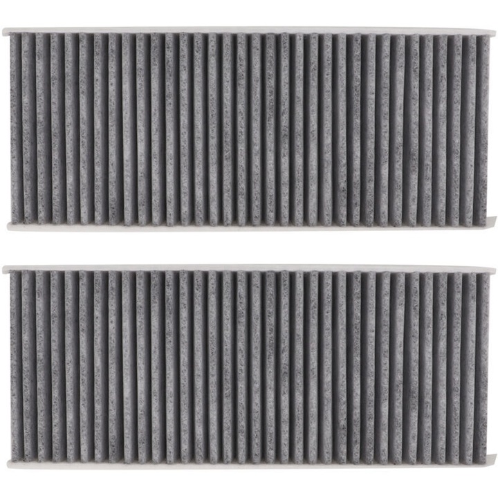 Filtru habitaclu / filtru aer 6447XG, compatibil Peugeot 3008/5008, din material netesut lavabil si reutilizabil, reduce poluanti, Gri, 2 bucati