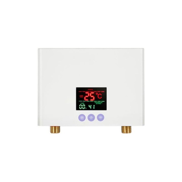 Azonnali elektromos vízmelegítő, 3kW, fehér, 21x5.5x15cm