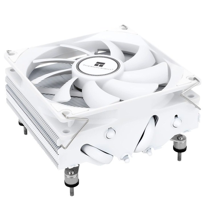 Processzor hűtő THERMALRIGHT AXP90-X47, alacsony profilú 47 mm, PWM TL-9015W ventilátor, kompatibilis AMD AM4 és Intel 115x/1200, fehér