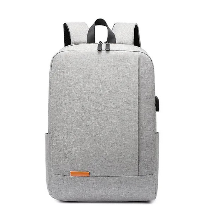 Laptop hátizsák 15.6 inch, USB, szürke, könnyű, belső védelemmel