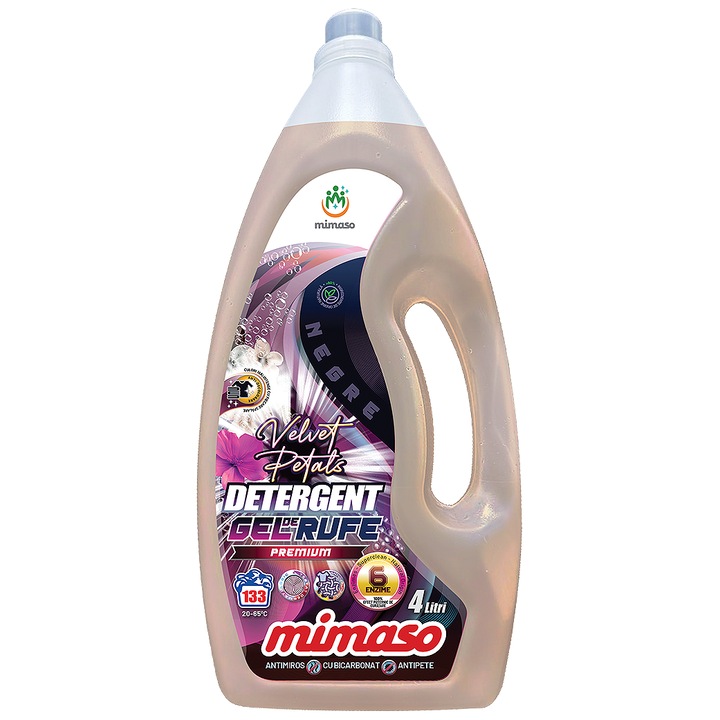 Detergent rufe negre premium MIMASO - “Velvet Petals” 4 L