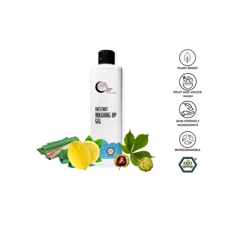 Mosogatószer Eco Gesztenyével és Citromfűvel 500 ml, Terra Gaia
