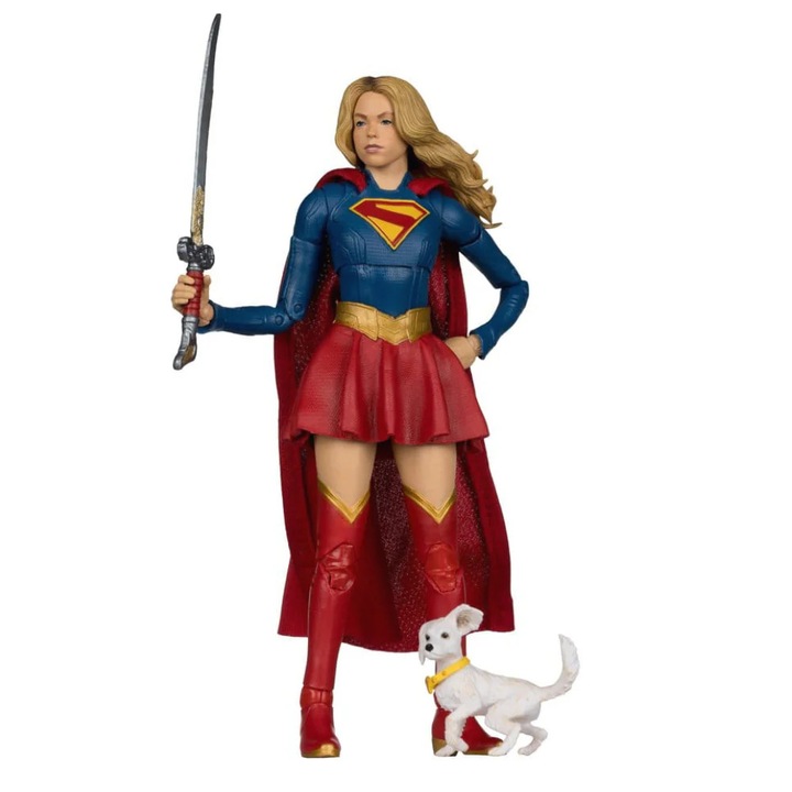 Артикулирана фигурка Supergirl (2026) DC Theatrical Deluxe Edition - Supergirl и Бебе Кrypto 17 cm