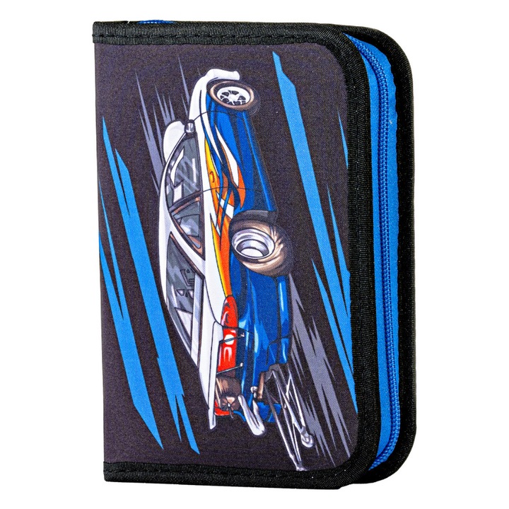 Penar scolar Drift cu 1 fermoar si 2 extensii, design auto sport DACO sku28