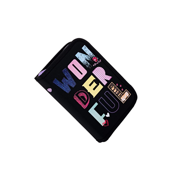 Penar Wonderful, Neechipat, 1 Compartiment, Negru cu Design Multicolor DACO sku11