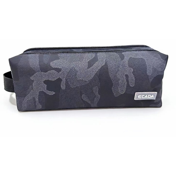 Penar tip borseta, 2 compartimente, design camuflaj urban ECADA sku28