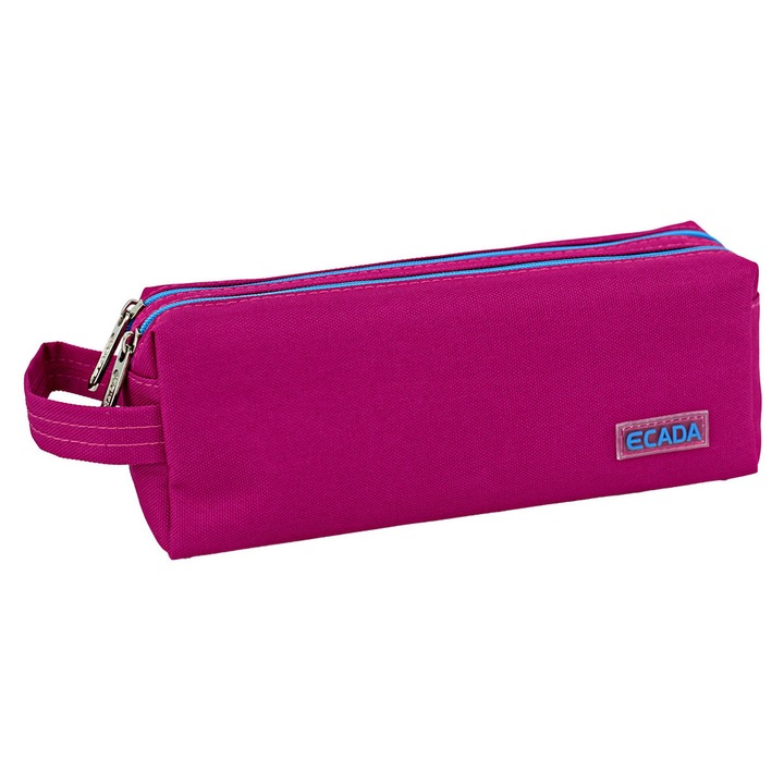 Penar tip borseta, 2 compartimente, Poliester, Roz Fucsia ECADA sku28