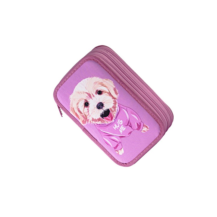 Penar echipat cu 3 fermoare, design Catel 'Hug Me', 46 piese DACO sku11