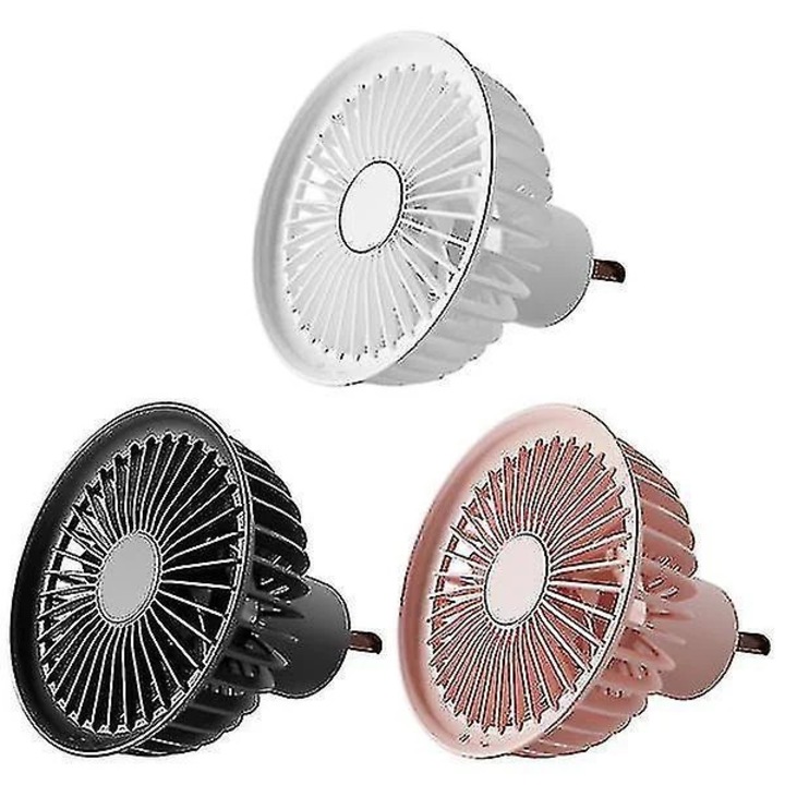 Ventilátor mini USB, fekete, 145x145x119mm, 3 sebesség, 5 lapát, 5W, 6-8 óra üzemidő