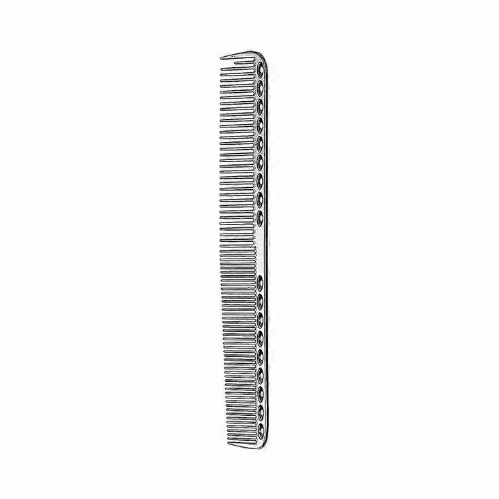Professzionális acél fésű, vékony, ezüst, 17.8cm
