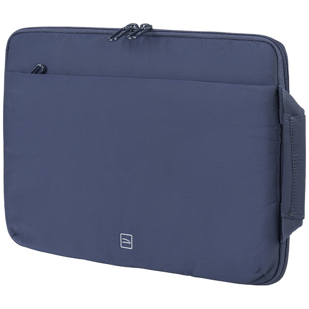 Tucano, Husa pentru laptop din textil captusita cu buzunar exterior si maner Sandy, Albastru, 13/14 inch