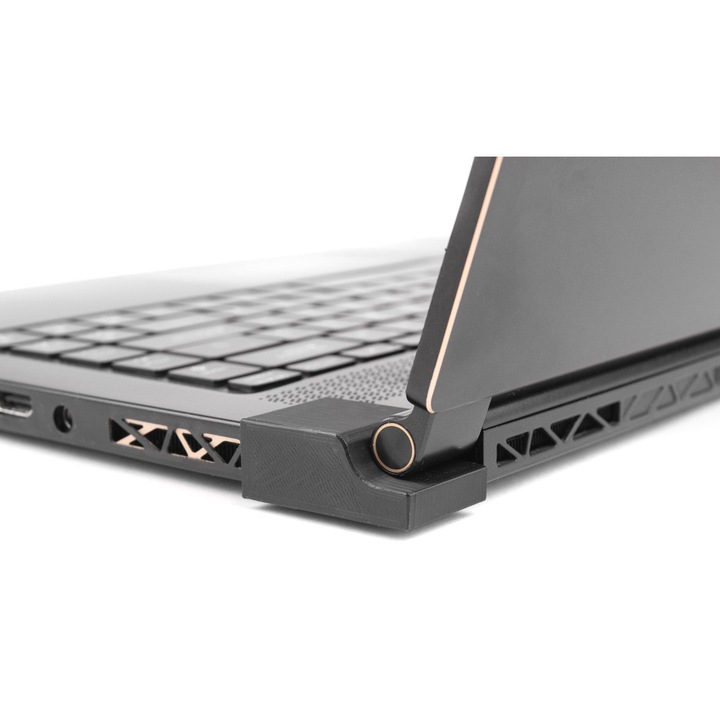 Laptop zsanér javító készlet MSI GS65 Stealth Thin 8RE MS-1602-hez, tartós 3D kapcsok, gyors, forrasztás nélküli szerelés, Fekete, 1 szett