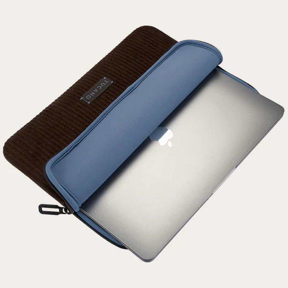 Geanta laptop Tucano Velluto 2 Sleeve maro 13"