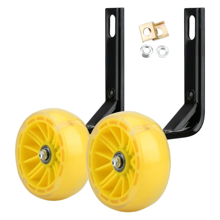 Roti ajutatoare bicicleta 20 inch cauciuc silentios set