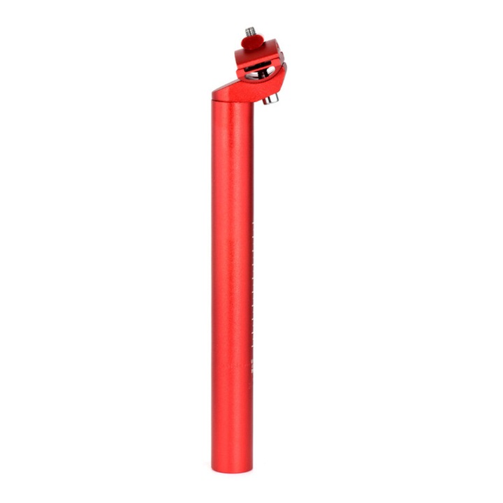 Nyeregcső / ülésoszlop, alumíniumötvözet, könnyen telepíthető, 30.9 mm átmérő, piros, 1 db