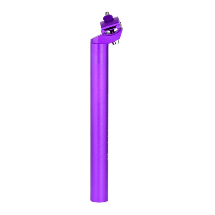 Nyeregcső, alumíniumötvözetből, ergonomikus, 30.9 mm átmérőjű, Lila, 1 db