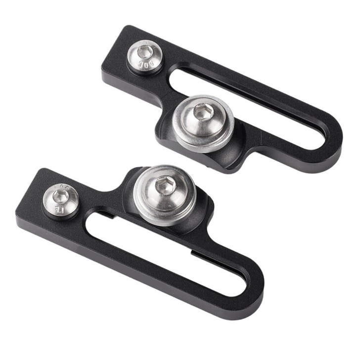 2 darabos szett, kerékpár fék rögzítő hosszabbító, féknyereg rögzítő adapter, kompatibilis összecsukható kerékpárokkal, állítható, alumínium, fekete