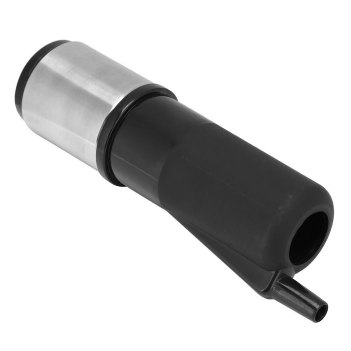 Pahar muls vaci, negru, 17.5x4.5cm, plastic inox