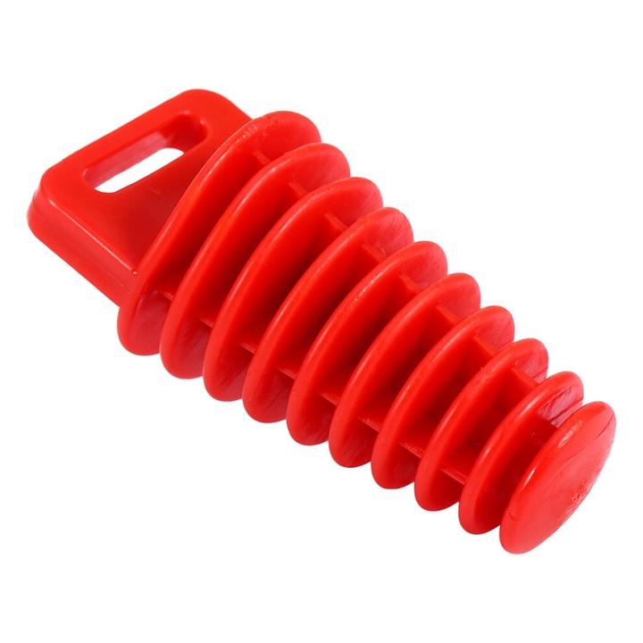 Dop toba evacuare cauciuc rosu 98mm universal motocicleta ATV