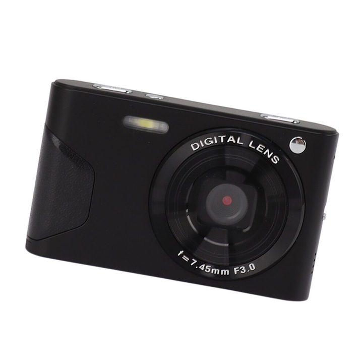 Camera digitala compacta, aparat foto compact 30 mp, full hd 1080p, zoom 8x, ecran ips 2.8", negru, 1 buc