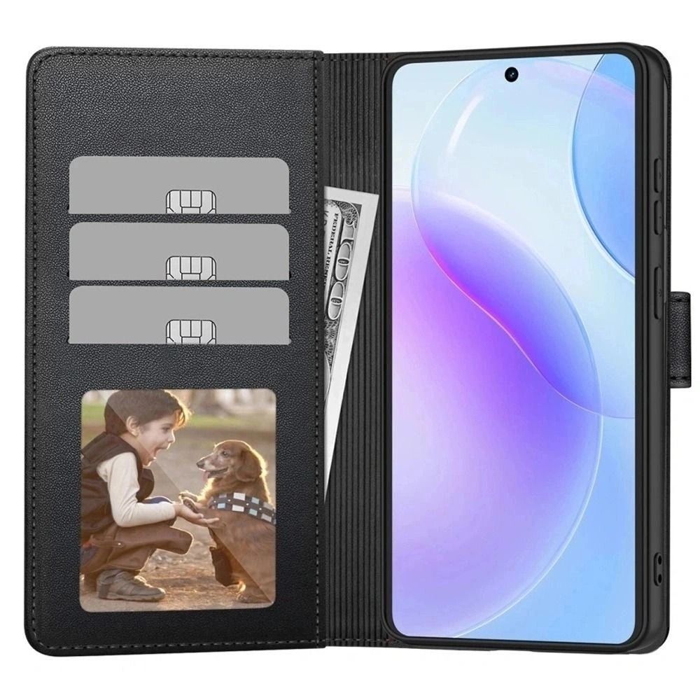 Husa flip cover Tech-Protect Wallet compatibila cu Motorola Edge 70 Pro 5G, Negru