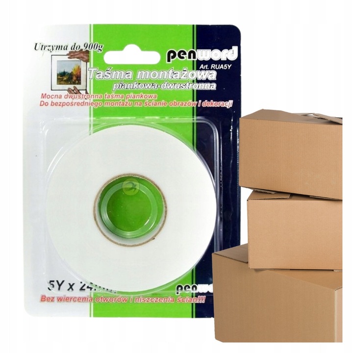 Penword kétoldalas habszalag 24mmx5m fehér