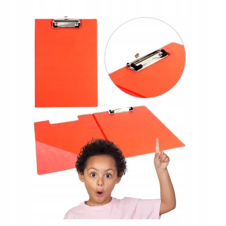 Penword 913039-Rd csíptetős mappa, clipboard, zárt fedéllel és fém csíptetővel, A4 formátum, piros, 1 db
