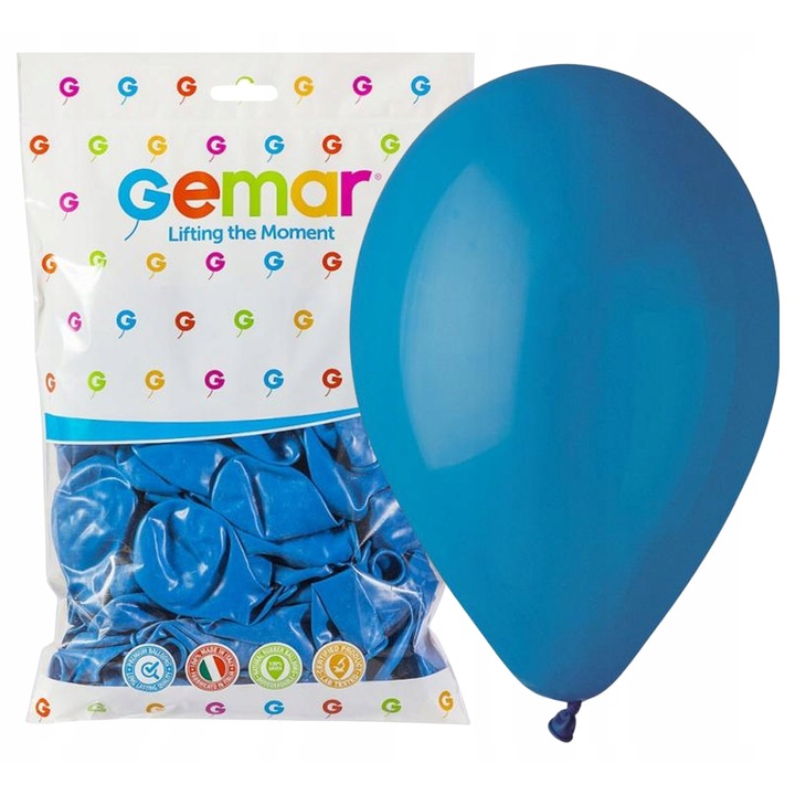 Gemar dekoratív pasztell kék léggömbök 26cm, 100 db-os szett