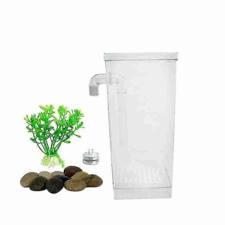 Acvariu mic transparent pentru copii auto-curatare 25x26cm
