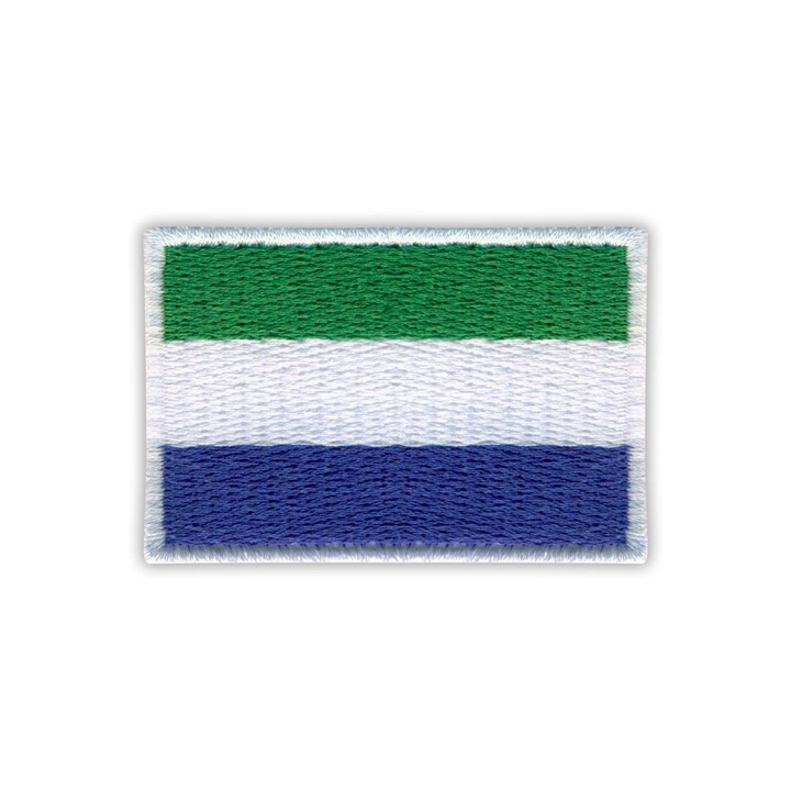 Patchion téglalap alakú textilfolt, többszínű 3.5x5.1cm