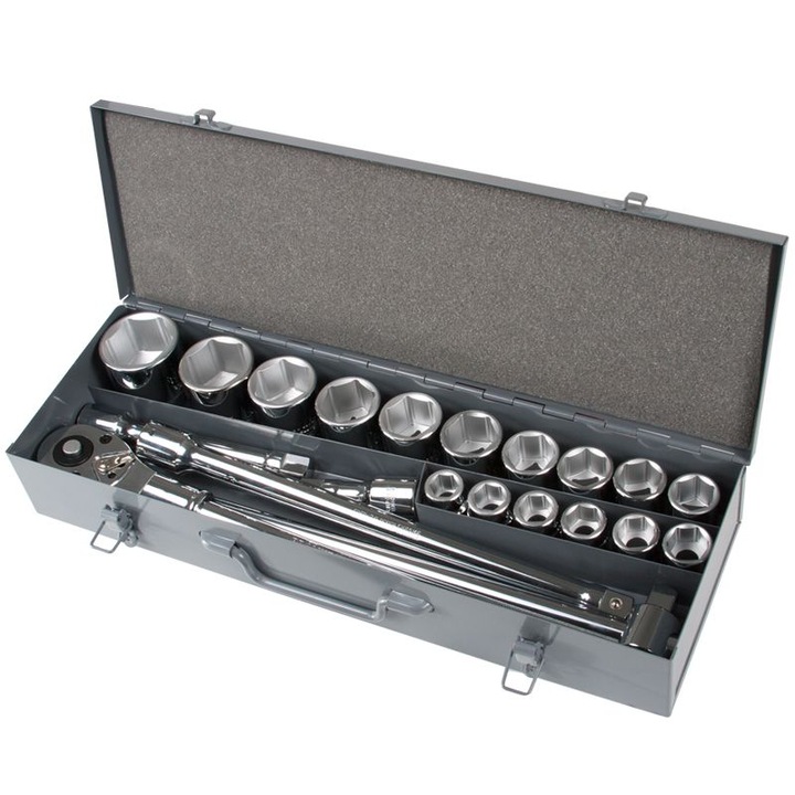 Trusa Chei Tubulare Hexagonale 3/4" - 21 piese