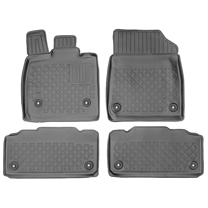 BYD Seal U / BYD Seal u DM-in din 2024 electric Covorase auto cu margini inalte / sistem de fixare + emblema – CULOARE NEAGRA / POTRIVIRE PERFECTA