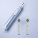 Set 2 bucati, capace protectie pentru cap periuta de dinti electric, din plastic alimentar, reutilizabile, transparent