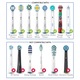 Set 8 capace protectie periuta electrica, transparent, 4x8 buc