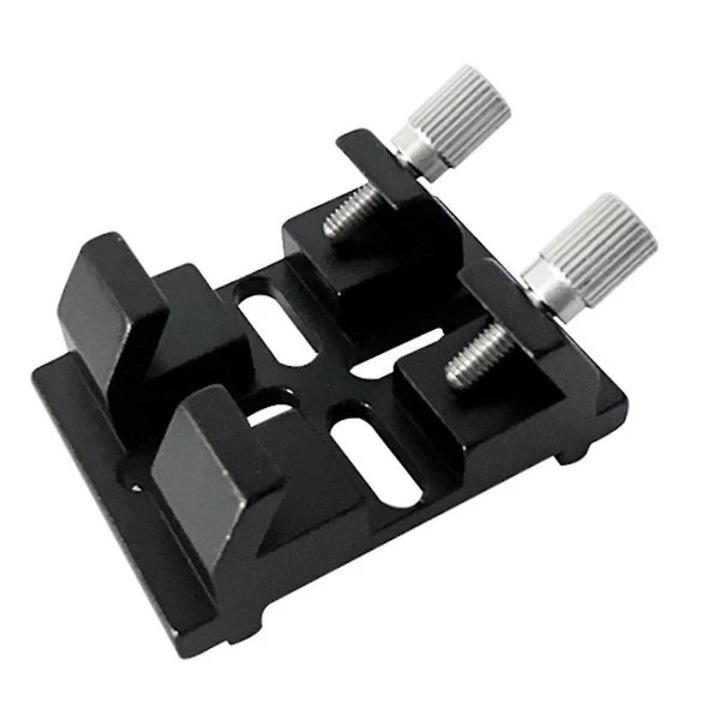 Távcső dovetail adapter, fém kereső rögzítés, lapos talp állítható bilincssel, fekete, 1 db
