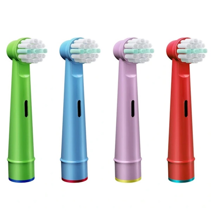 Set 4 capete periuta din plastic, compatibile Oral B, pentru copii, multicolor, mic