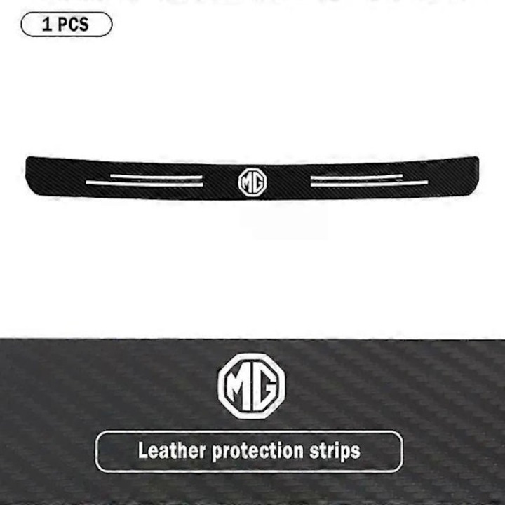 Protectie prag portbagaj spate / banda protectie pentru MG ZS/HS/MG4/GT, fibra de carbon, rezistenta la apa, anti-zgarieturi, Negru, 1 bucata