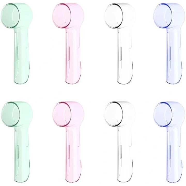 Capac/husa pentru capete de periuta de dinti MH, compatibil cu Oral-B si modele similare, din plastic ABS, protectie igienica, multicolor, 8 bucati